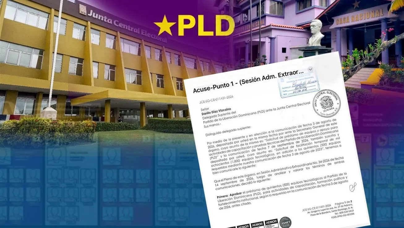 JCE rechaza al PLD préstamo de 1,800 equipos para la consulta interna del 18 de octubre