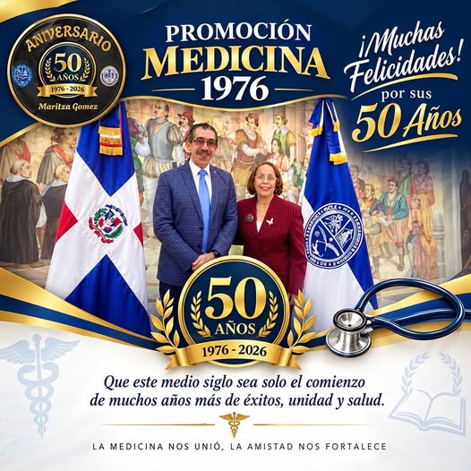 La UASD reconoce la trayectoria de la Dra. Maritza M. Gómez al cumplirse cinco décadas de su graduación como médico.
